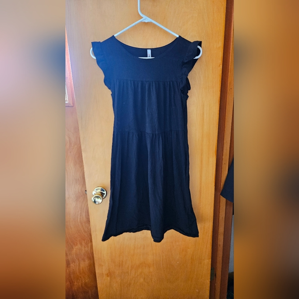 Black 3 Tiered Dress